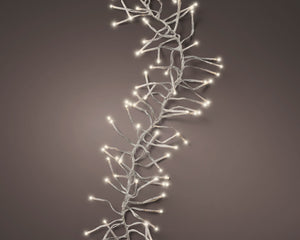 1512 LED Cluster Tree Lights Warm White - Transparent Cable