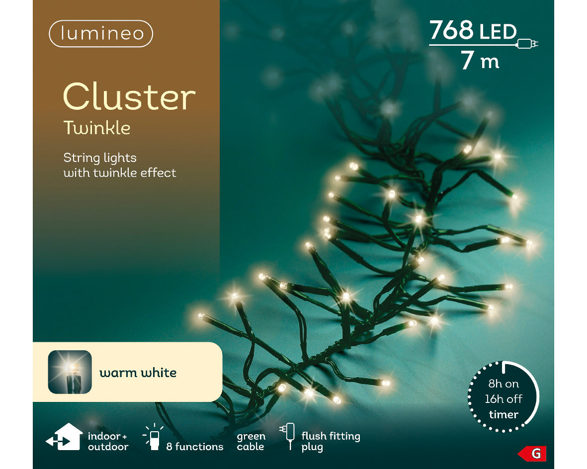 768 LED Cluster Tree Lights Warm White