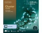 1128 LED Cluster Tree Lights Cool White