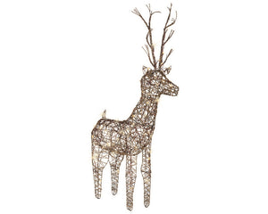 Outdoor LED wicker reindeer