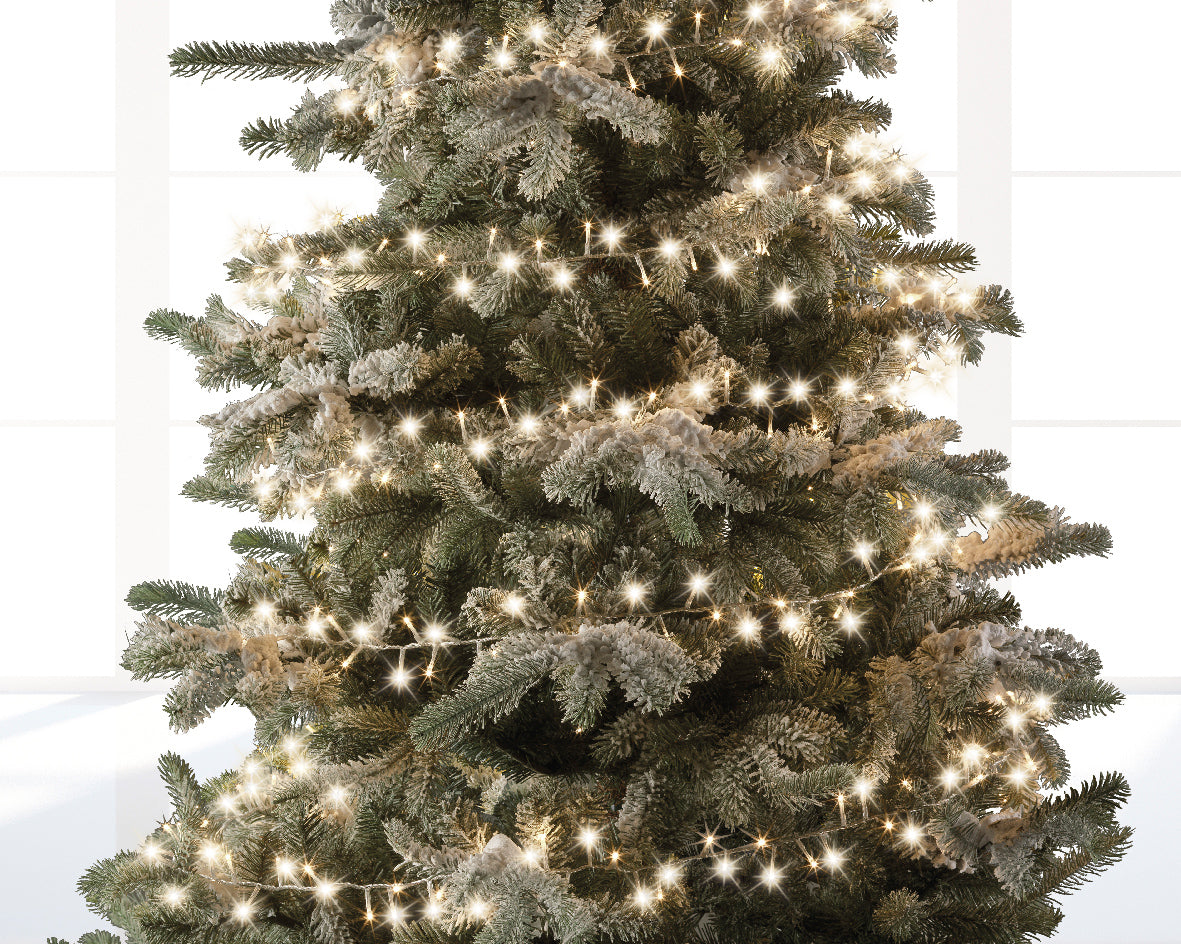 500 LED Compact Tree Lights Warm white clear wire