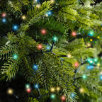 500 LED compact multi colour lights on green cable