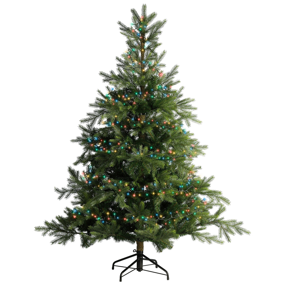 500 LED compact multi colour lights on green cable