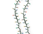 500 LED compact multi colour lights on green cable