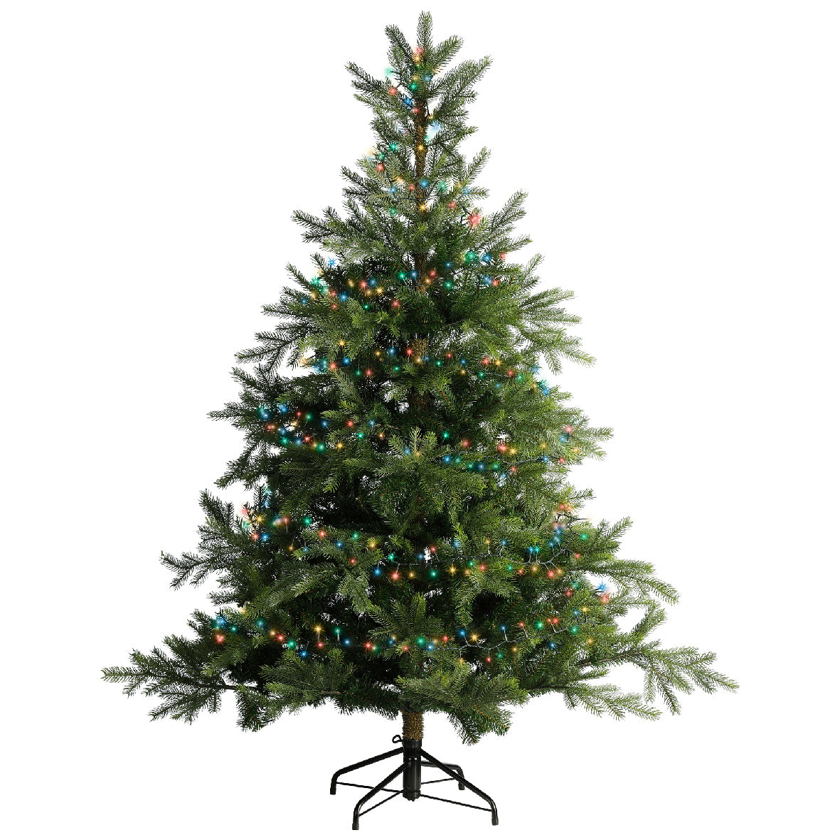 1500 LED compact multi-coloured lights on green cable