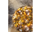 2000 LED Compact warm white lights on green cable