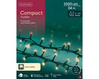 1500 LED Compact Warm White Lights on Green Cable
