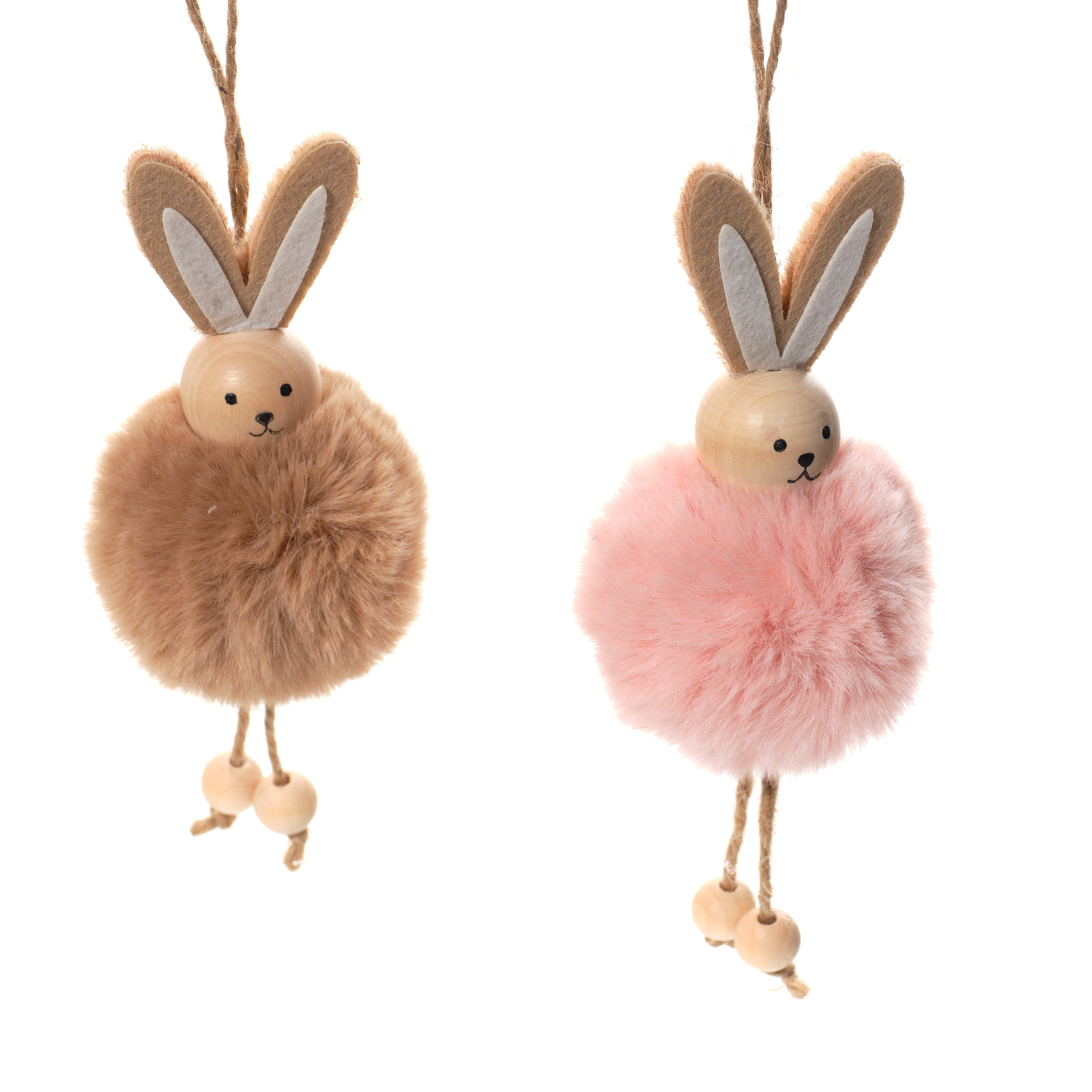 Pompom bunny hanging dec