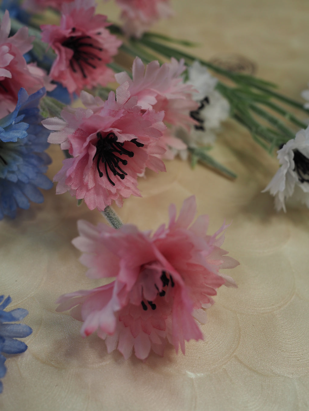 Cornflower Faux Stem