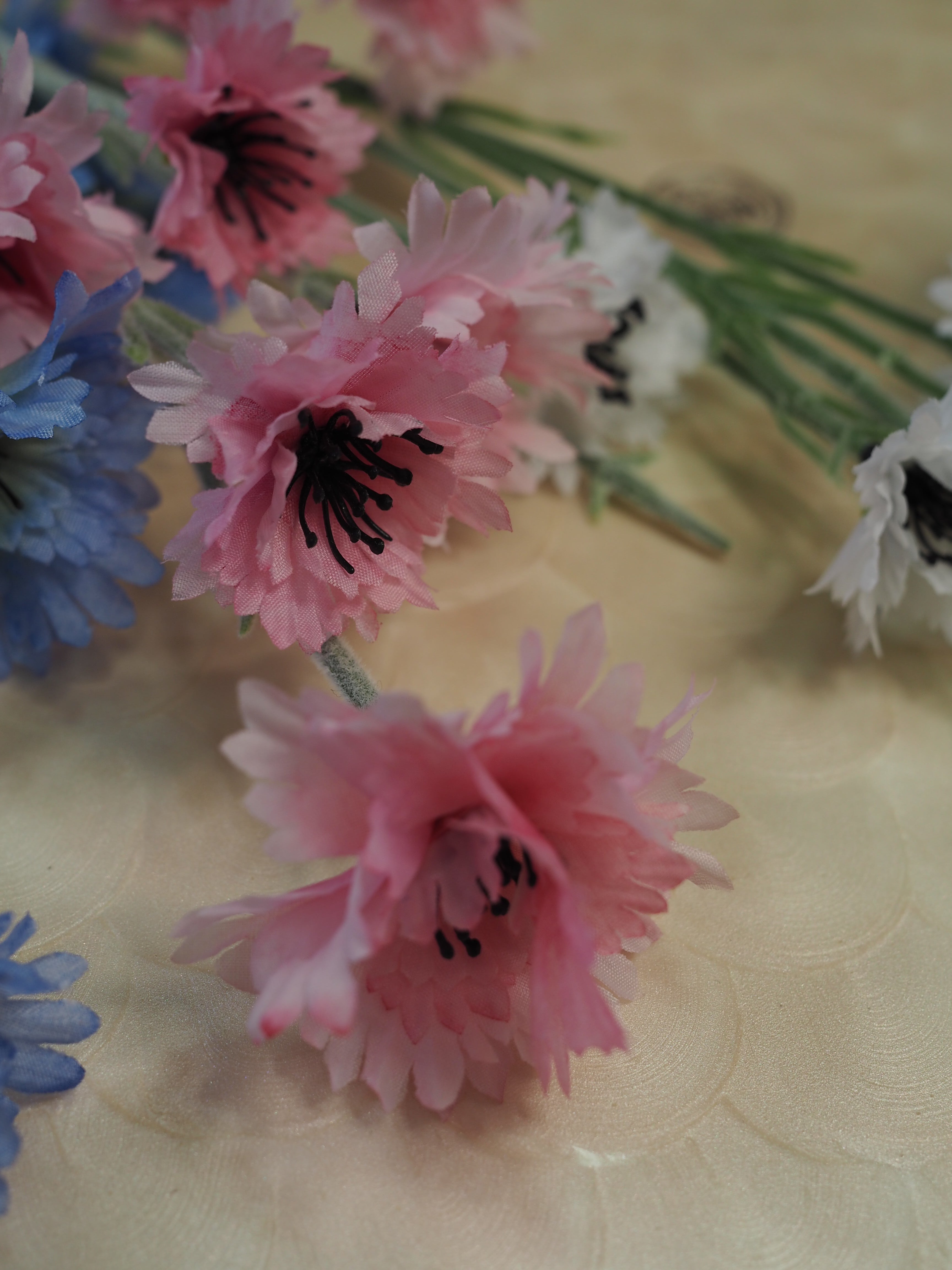 Cornflower Faux Stem