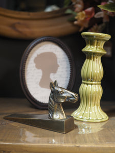 Brass horse doorstop
