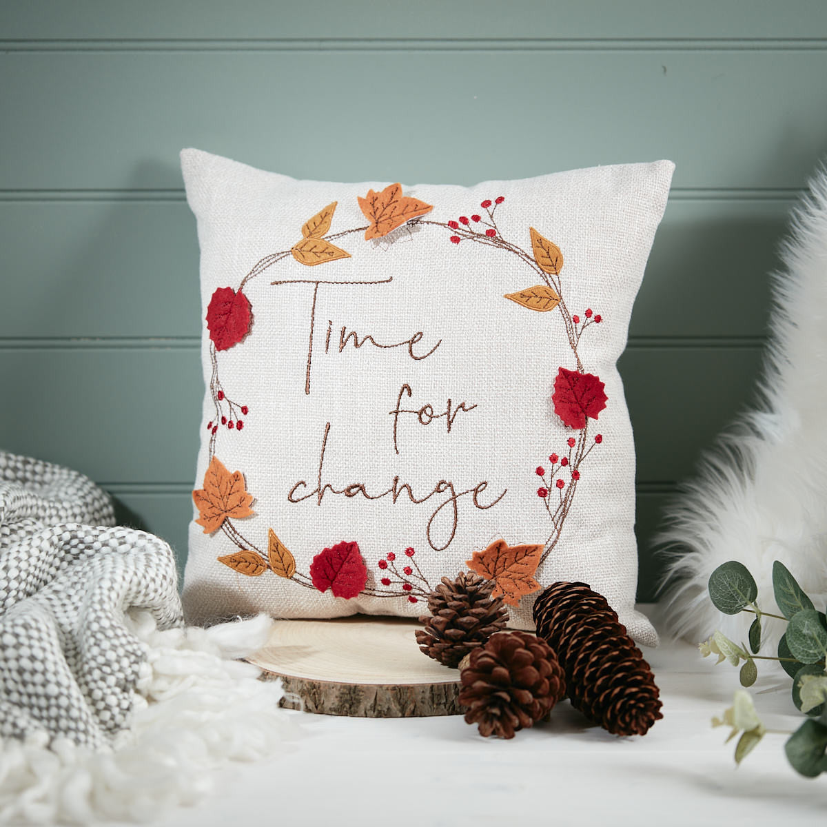 'Time for Change' cushion