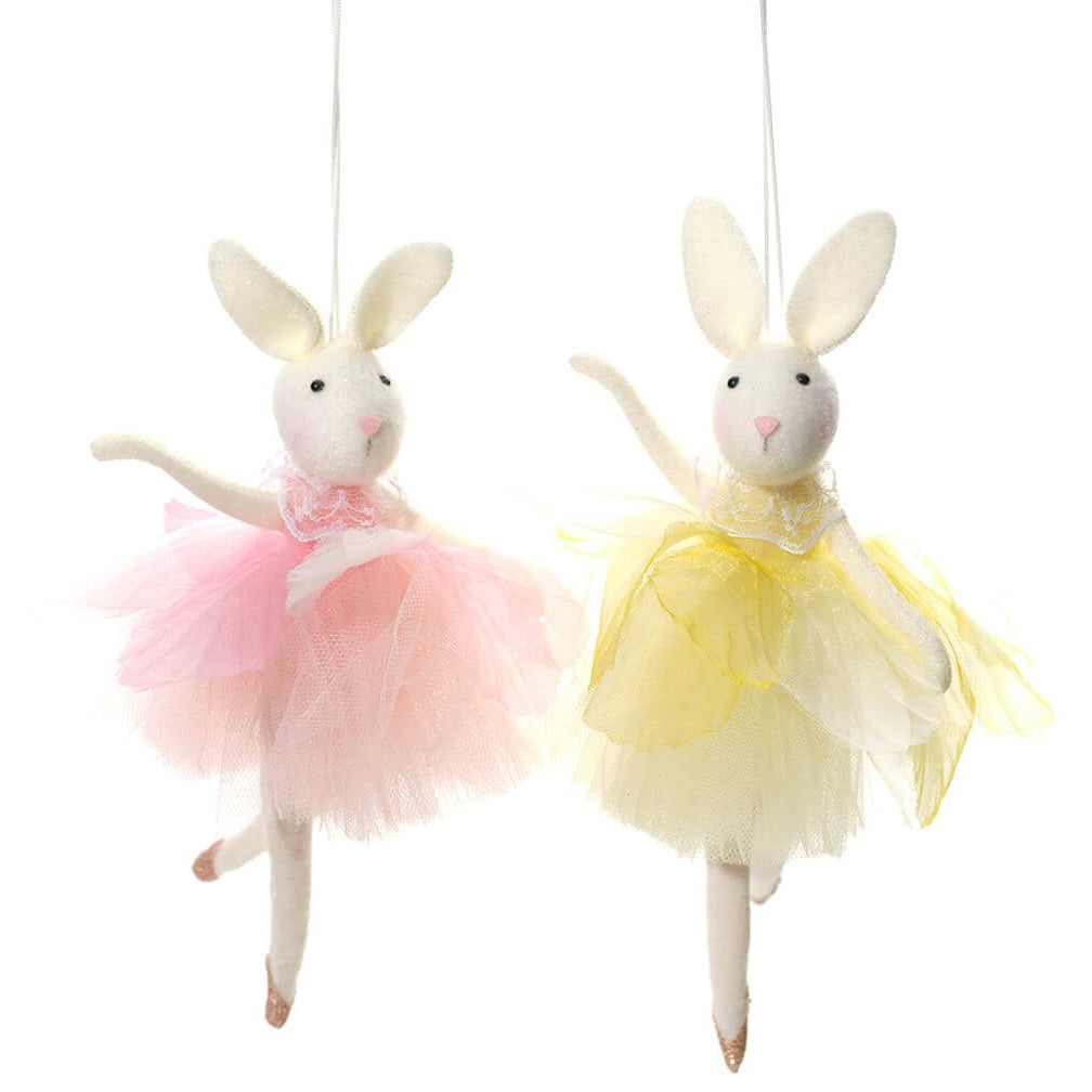 Bunny ballerina hanging decoration