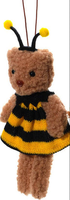 Fleecey teddy bear in bee costume