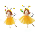 Bee fairy in tulle dress hanging decoration