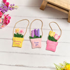 Felt flower thank you hanging decorations