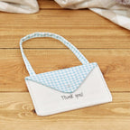 Blue gingham baby tooth envelope