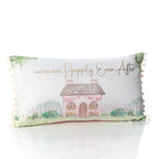 Happily ever after cushion with pom pom detail
