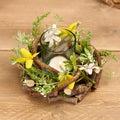 Springtime tealight candle holder