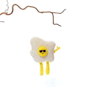 Very cool fried egg hanging decoration
