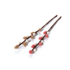 Felt willow bud stems