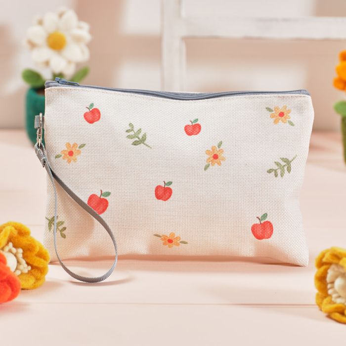 Teacher stuff zip pouch with wrist strap