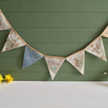 Bunny bunting with embroidered home flag