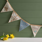 Bunny bunting with embroidered home flag