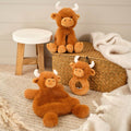 Plush Hugo the highland cow comforter