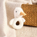 Plush Mabel the duck baby rattle