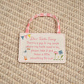Dear tooth fairy pink felt envelope hanger