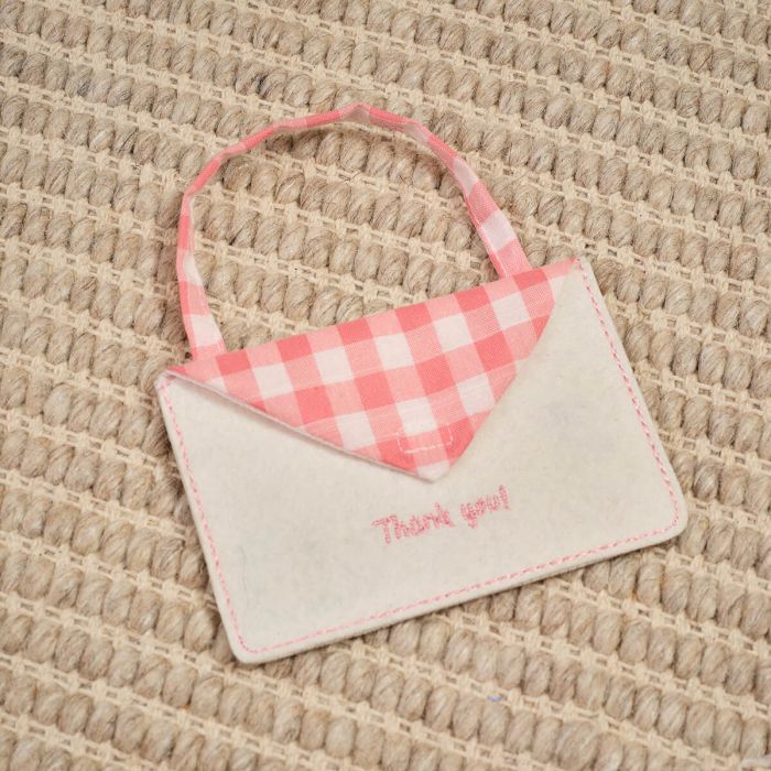 Dear tooth fairy pink felt envelope hanger