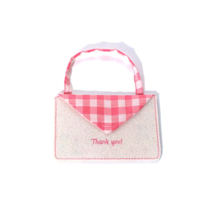 Dear tooth fairy pink felt envelope hanger
