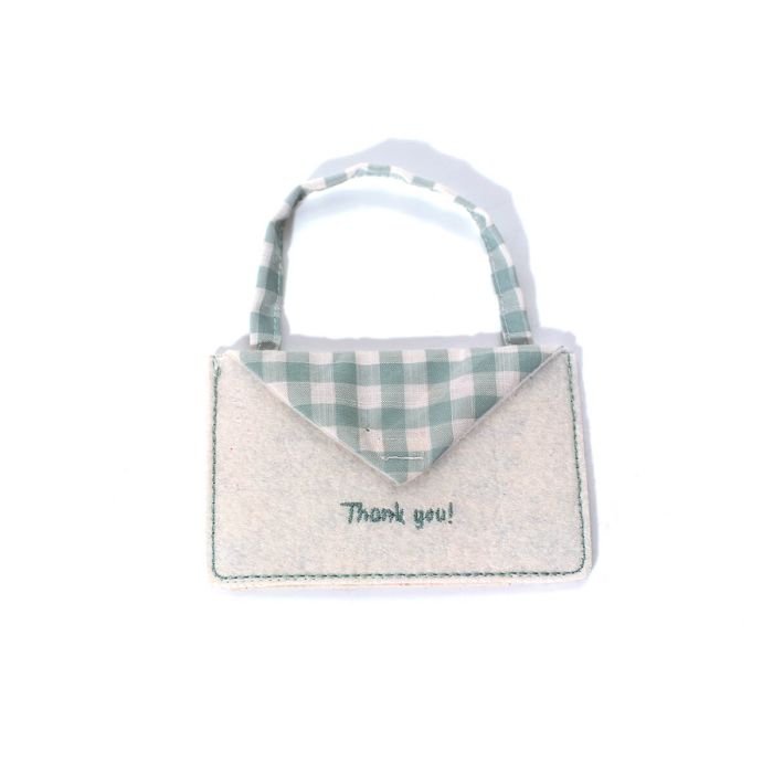 Dear tooth fairy blue felt envelope hanger
