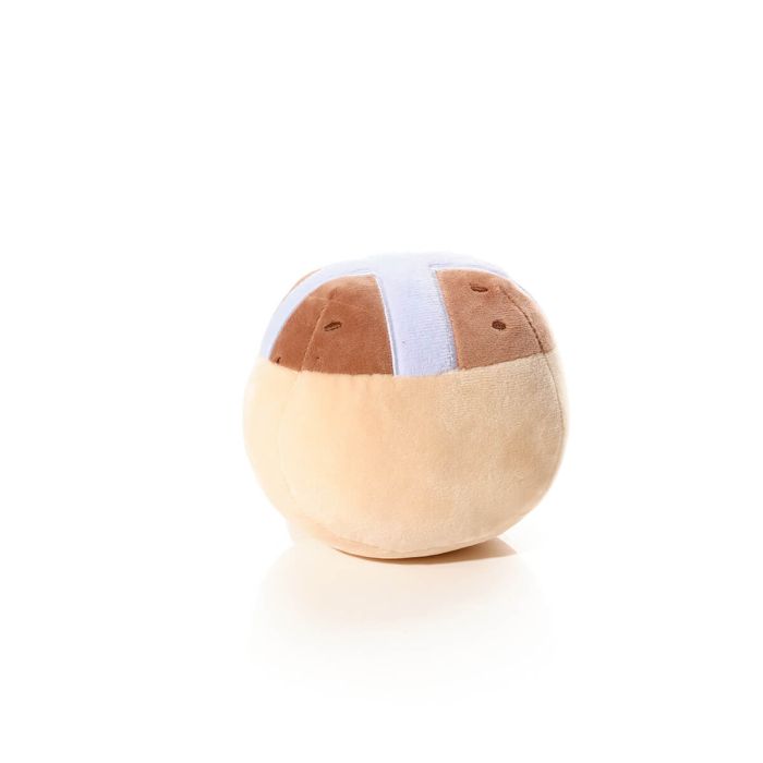 Plush hot cross bun