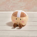 Plush hot cross bun