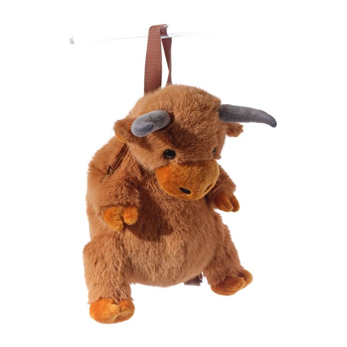 Plush highland cow backpack