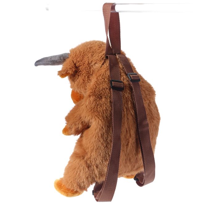 Plush highland cow backpack