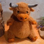 Plush highland cow backpack