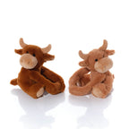 Highland cow plush hugging toy (2 cows)