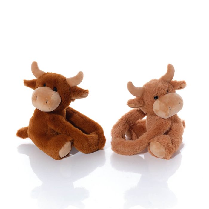 Highland cow plush hugging toy (2 cows)