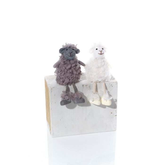 Fluffy faced sheep shelf sitter