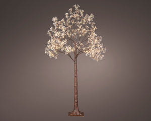 Cream and gold gypsophilia/baby breath LED tree-150cm