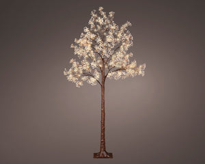 Cream and gold gypsophilia/baby breath LED tree-180cm