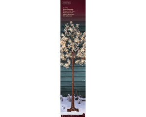 Cream and gold gypsophilia/baby breath LED tree-180cm