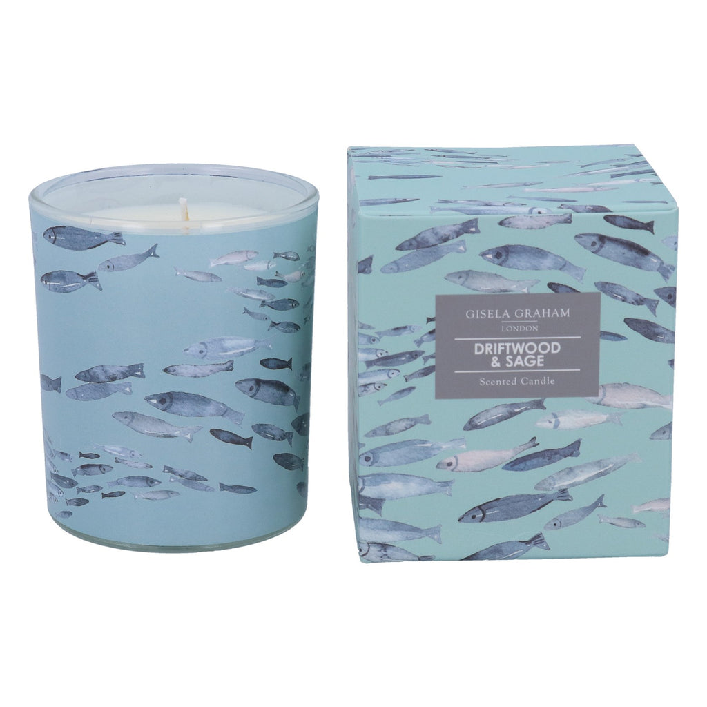 Driftwood & sage giftboxed candle