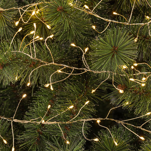 960 micro wire LED compact lights warm White on Silver Wire