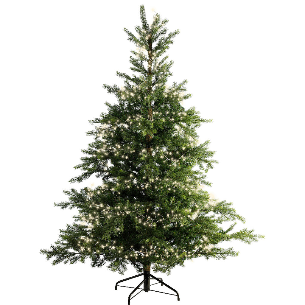 960 micro wire LED compact lights warm White on Silver Wire