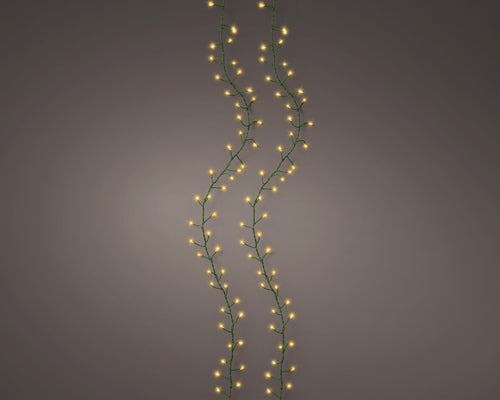 480 Micro wire LED classic warm compact lights on green wire
