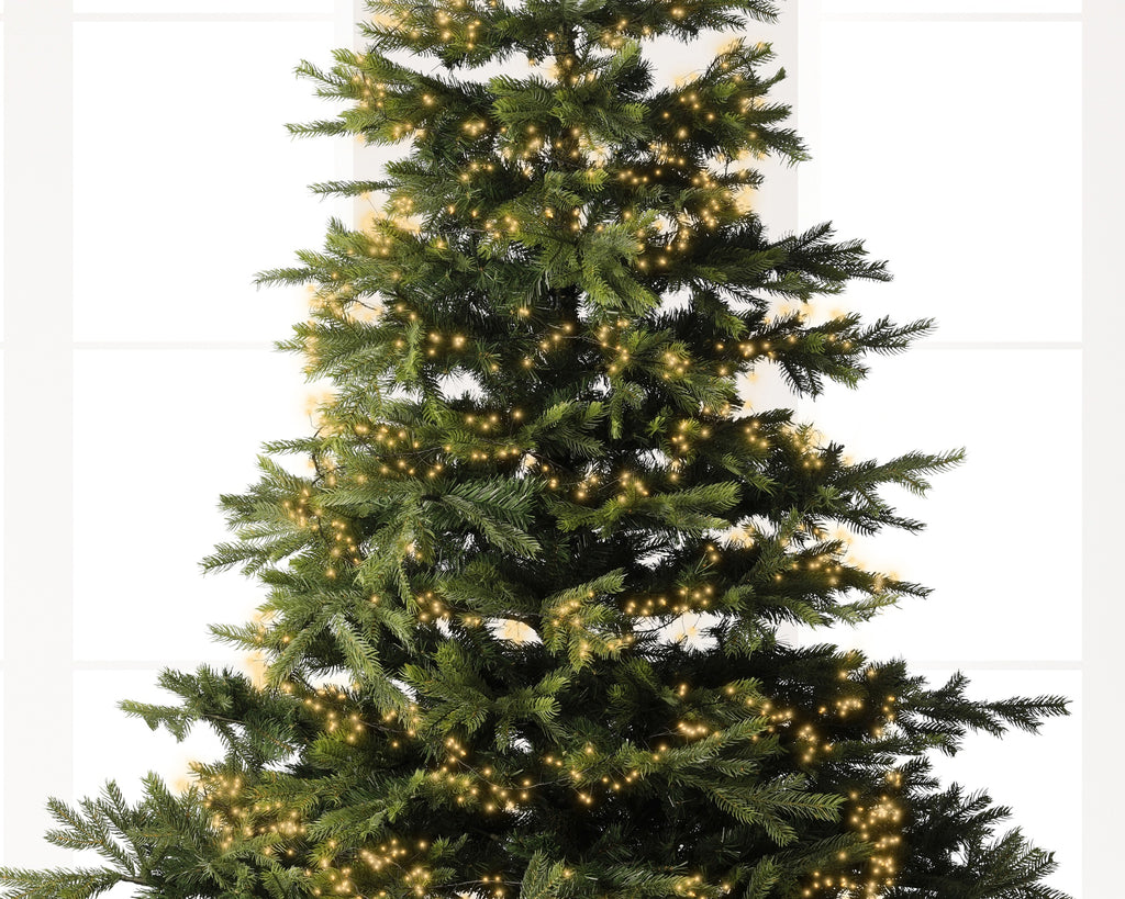 480 Micro wire LED classic warm compact lights on green wire